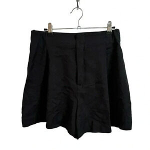 Zara Black Pleated Dress Shorts Size Medium